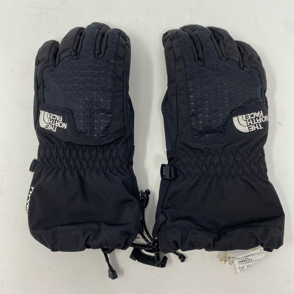 The North Face Youth Winter Ski Gloves Size S 2 in 1 Etip Facet Black HyVent - Picture 1 of 14